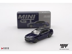BMW i7 xDrive60 Tanzanite Blue Metallic 2022 - 1:64 - Mini GT