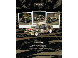 LANCIA DELTA HF INTERGRALE nr6 PIERO LONGHI ECR PIANCAVALLO RALLY WINNER 1993  - 1:64 - TARMAC works