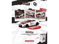 NISSAN GT-R (R35) LB WORKS TYPE 2 WHITE ATHLETE X COLLET IN A LB LIMITED TIN CAN 2025  1993  - 1:64 - TARMAC works
