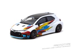 TOYOTA COROLLA GR WIDEBODY WHITE 2025 + trading cards  - 1:64 - TARMAC works