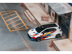 TOYOTA COROLLA GR WIDEBODY WHITE 2025 + trading cards  - 1:64 - TARMAC works