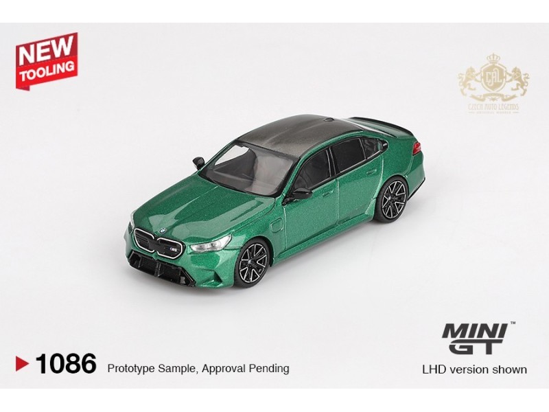 BMW M5 (90) ISLE OF MAN GREEN MET. 2024 - 1:64 - Mini GT - blister