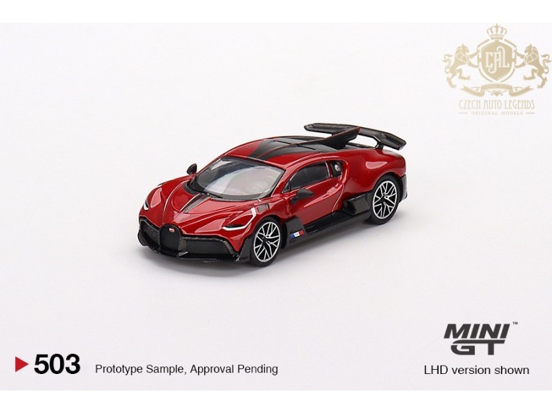 Bugatti DIVO - red met. - 1:64 - Mini GT - blister
