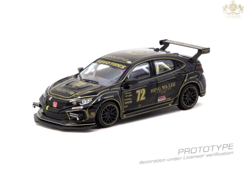 HONDA CIVIC TYPE R FK8 BLACK NASA WESTERN ENDURANCE RACING CHAMPIONSHIP 2021  - 1:64 - TARMAC works