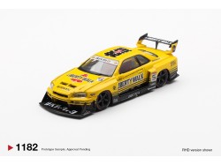 NISSAN GTR (R34) SKYLINE SUPER SILHOUETTE SPORT YELLOW 2025 - 1:64 - Mini GT