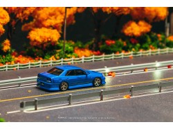 Nissan Skyline ER34 URAS -  Blue  - 1:64 - TARMAC works - blistr