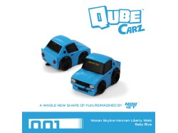 Nissan Skyline Kenmeri Liberty Walk Baby Blue - MINI GT - Qube Carz