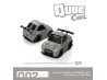 Nissan GT-R R35 LB★WORKS Type 1, Rear Wing ver 1 Matte Grey - MINI GT - Qube Carz