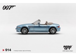 BMW Z3 GOLDENEYE ENGLISH POSTER 1995 - 1:64 - Mini GT - blister