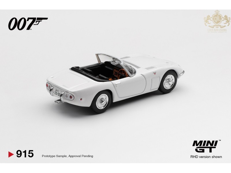 TOYOTA 2000GT YOU ONLY LIVE TWICE ENGLISH POSTER 1967 - 1:64 - Mini GT - blistr