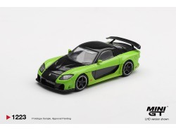 MAZDA RX-7 (FD) VEILSIDE FORTUNE 7 GREEN 2012 - 1:64 - Mini GT - Blister