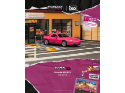 Porsche 928 GTS, rubystone red 1992 - 1:64 - TARMAC works - blistr