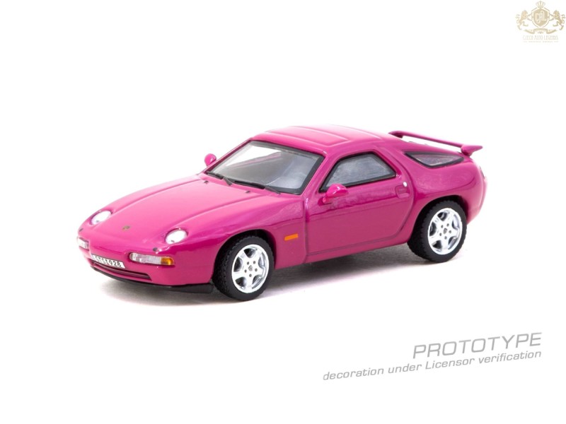Porsche 928 GTS, rubystone red 1992 - 1:64 - TARMAC works - blistr