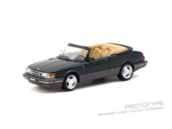Saab 900 Turbo Cabriolet, dark green 1977 - 1:64 - TARMAC works - blistr