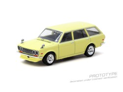 Datsun 510 Bluebird Wagon, yellow  1973  - 1:64 - TARMAC works - blister