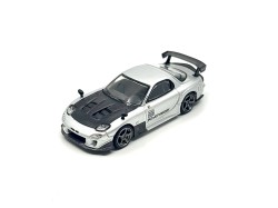 MAZDA RX7 (FD3S) RE-AMAMIYA SILVER METALLIC 2004 -1:64 - Mini GT