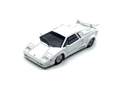 LAMBORGHINI COUNTACH 25TH ANNIVERSARY WHITE 1989 - 1:64 - Mini GT