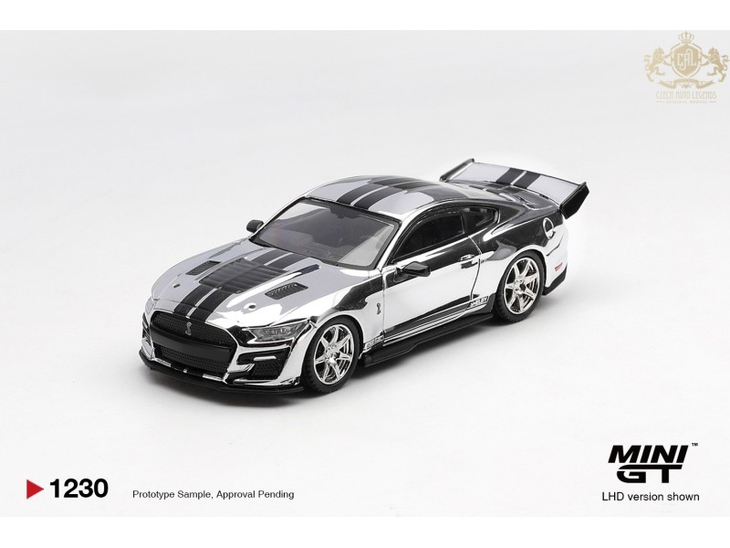 SHELBY GT500 DRAGON SNAKE CONCEPT CHROME SILVER 2020  - 1:64 - Mini GT