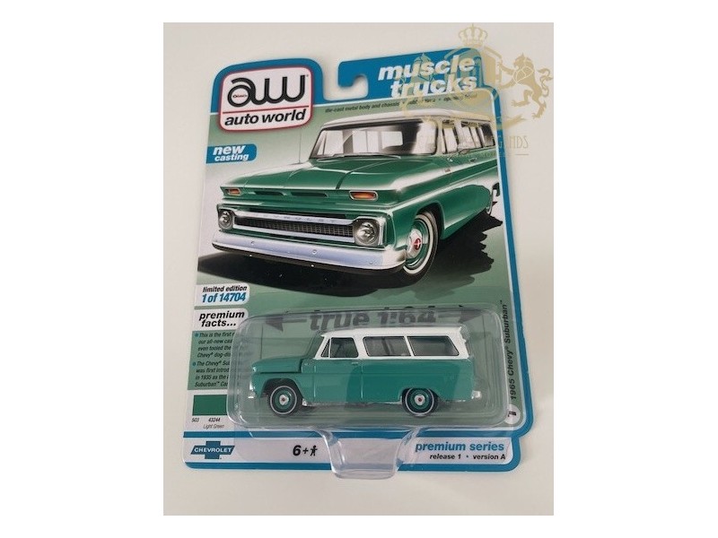 1965 Chevy Suburban - AutoWorld -1:64