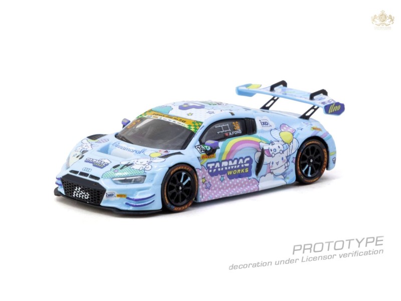 AUDI R8 LMS GT3 EVO II nr.36 UNO RACING MACAU GT 2025 + DIORAMA + CARD - 1:64 - TARMAC works