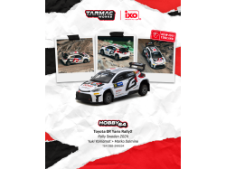 TOYOTA YARIS GR RALLY2 nr.34 YUKI YAMAMOTO RALLY SWEDEN 2024 - 1:64 - TARMAC works