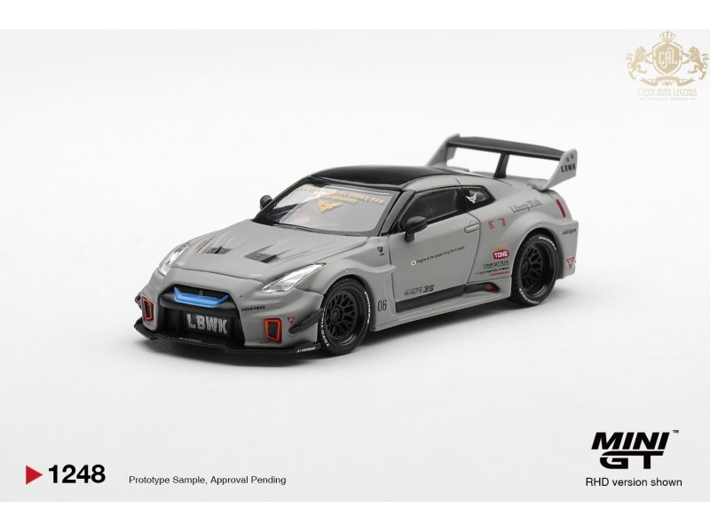 NISSAN GTR R35 LB-SUPER SILHOUETTE GT-RR VER1 MATT GREY 2026 - 1:64 - Mini GT - blister