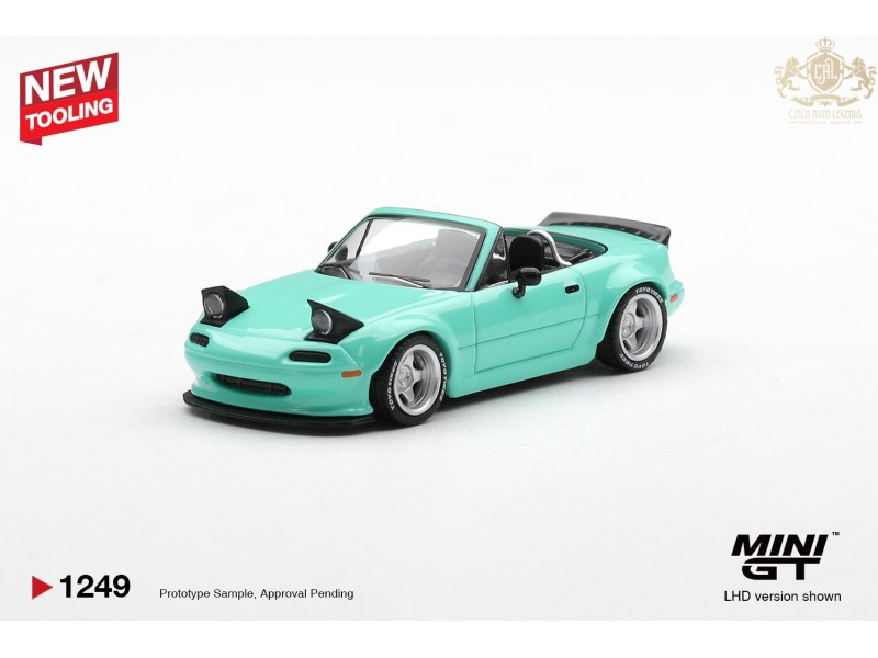 MAZDA MX5 (NA) PANDEM BODY KIT MINT GREEN 2026  -1:64 - Mini GT - blistr