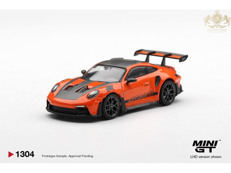 PORSCHE 911 (992) GT3 RS GULF ORANGE WEISSACH PACKAGE 2024   -1:64 - Mini GT - blistr