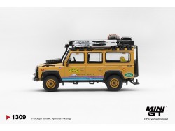LAND ROVER DEFENDER 110 CAMEL TROPHY TEAM USA TIERRA DEL FUEGO CT36 1998  -1:64 - Mini GT - blistr