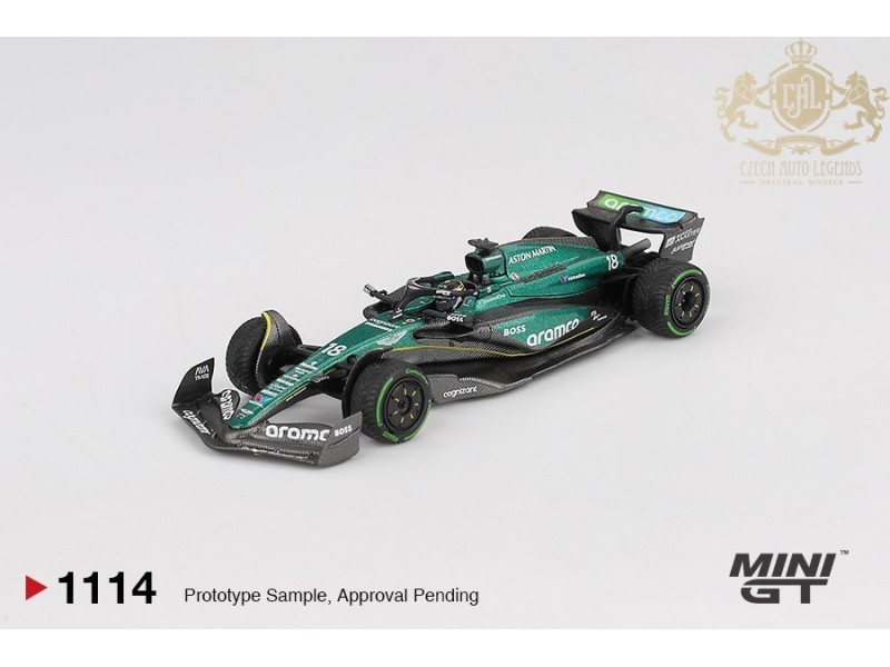 Mini GT ASTON MARTIN AMR24 nr.18 LANCE STROLL CANADIAN GP 2024 1:64 Blister - MGT01114-BL
