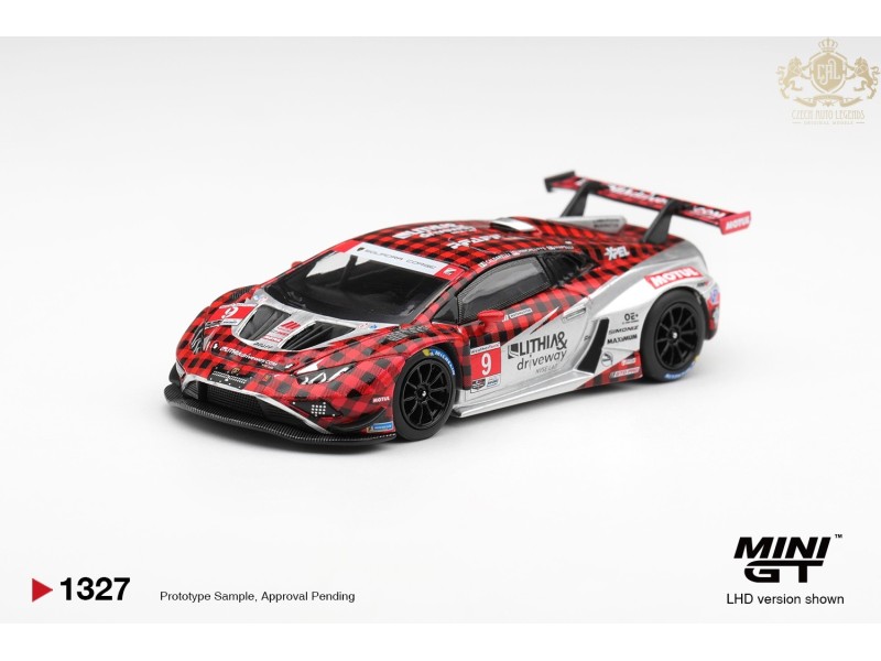 LAMBORGHINI HURACAN GT3 EVO2 nr9 PFAFF MOTORSPORTS WEATHERTECH GTD PRO 2025 -1:64 - Mini GT - blistr