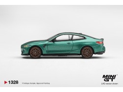 BMW M4 (G82) CS FROZEN ISLE OF MAN GREEN METALLIC 2024 - 1:64 - Mini GT