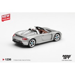 PORSCHE CARRERA GT SILVER METALLIC 2006 - 1:64 - Mini GT - blister
