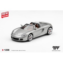 PORSCHE CARRERA GT SILVER METALLIC 2006 - 1:64 - Mini GT - blister