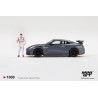 NISSAN GTR R35 NISMO TSUKUBA PRODUCTION CAR LAP RECORD WITH MATSUDA FIGURE TSUGIO MATSUDA 2024 -1:64 - Mini GT