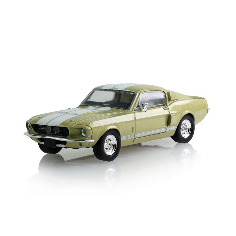 FORD MUSTANG SHELBY GT500 FASTBACK LIME GOLD 1967 -1:64 - Greenlight