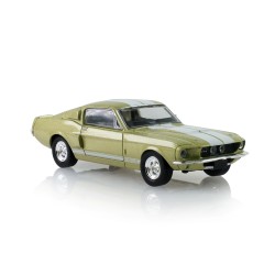 FORD MUSTANG SHELBY GT500 FASTBACK LIME GOLD 1967 -1:64 - Greenlight