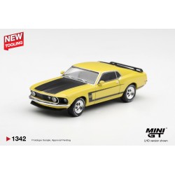 FORD MUSTANG BOSS 302 BRIGHT YELLOW 1969  - 1:64 - Mini GT