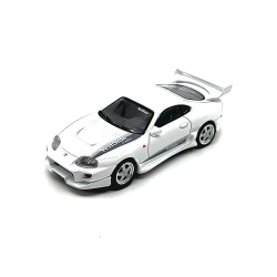 TOYOTA SUPRA MK4 (A80) VEILSIDE COMBAT V-I WHITE PEARL met- 2014  -1:64 - Mini GT