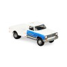 DODGE RAM W350 POWER RAM DUALLY FLATBED - GOODYEAR GLOSS WHITE 1981 -1:64 - Greenlight