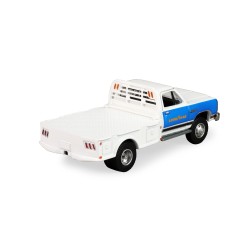 DODGE RAM W350 POWER RAM DUALLY FLATBED - GOODYEAR GLOSS WHITE 1981 -1:64 - Greenlight