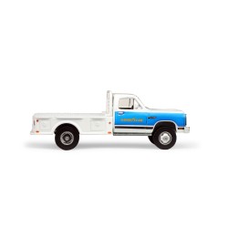 DODGE RAM W350 POWER RAM DUALLY FLATBED - GOODYEAR GLOSS WHITE 1981 -1:64 - Greenlight