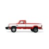 DODGE RAM D350 DUALLY - WITH EXHAUST + BUMPER WEIGHTS RED AND WHITE 1993-1:64 - Greenlight
