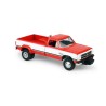DODGE RAM D350 DUALLY - WITH EXHAUST + BUMPER WEIGHTS RED AND WHITE 1993-1:64 - Greenlight