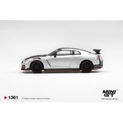 NISSAN GT-R R35 NISMO SILVER METALLIC 2024  -1:64 - Mini GT - blistr