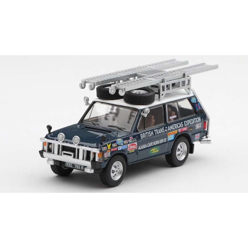 LAND ROVER RANGE ROVER BRITISH TRANS-AMERICAS EXP EDITION 1971  - 1:64 - Mini GT - blister