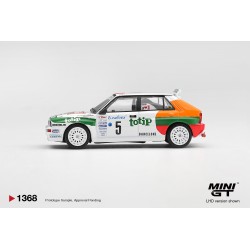 LANCIA DELTA HF INTEGRALE EVOLUTION #5 ANDREA AGHINI RALLYE MONTE-CARLO 1993 -1:64 - Mini GT - blistr