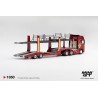 Mini GT Scania 770S A6x4NA Car Transporter V8 50th anniversary + Car transporter Red 1:64 - MGT01350-L