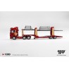 Mini GT Scania 770S A6x4NA Car Transporter V8 50th anniversary + Car transporter Red 1:64 - MGT01350-L
