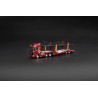 Mini GT Scania 770S A6x4NA Car Transporter V8 50th anniversary + Car transporter Red 1:64 - MGT01350-L
